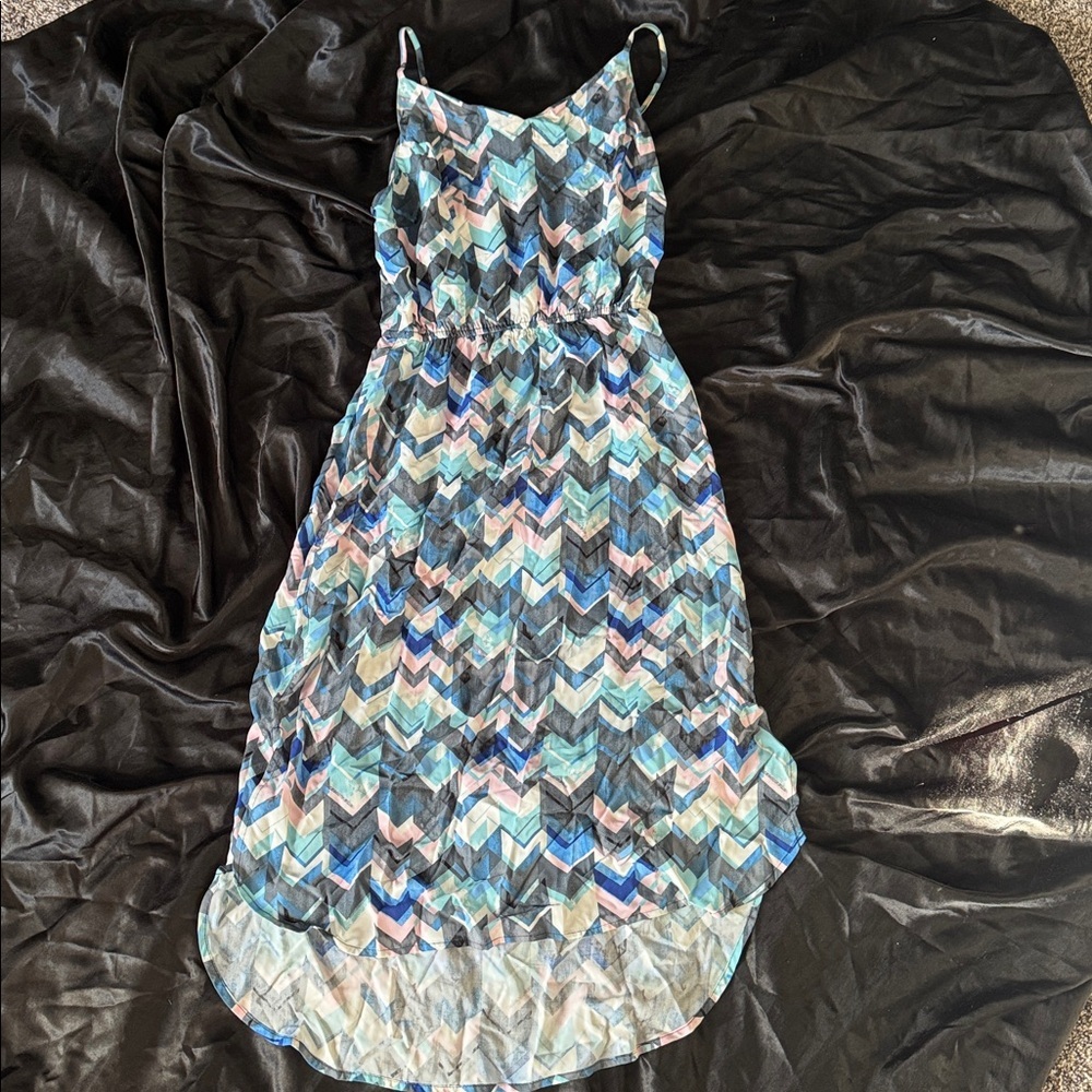 GAP Kids Dress - Blue and Pink Chevron